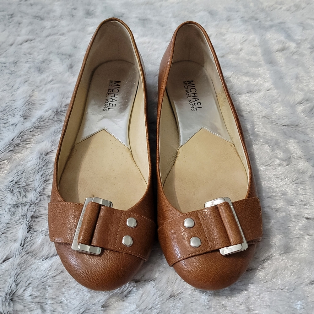 Michael Kors leather ballet flats sz 7.5